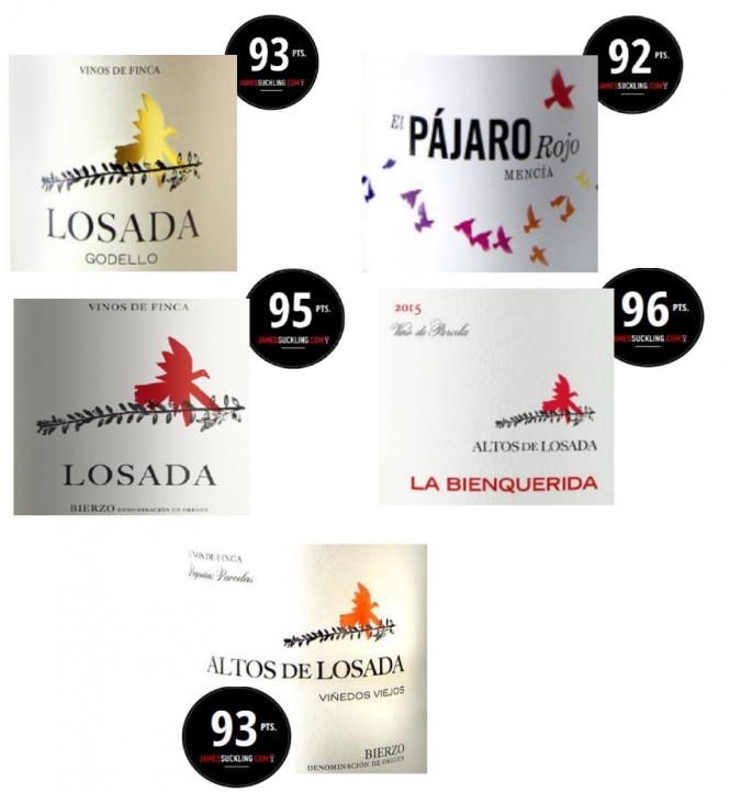 Nuevas puntuaciones para Bodegas Losada (Jamessuckling.com)